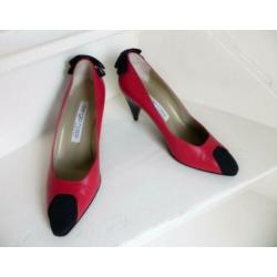 2149 VINTAGE Sergio Rossi exclusieve rode sexy pumps 37 38