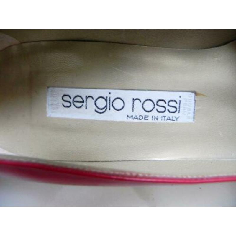 2149 VINTAGE Sergio Rossi exclusieve rode sexy pumps 37 38