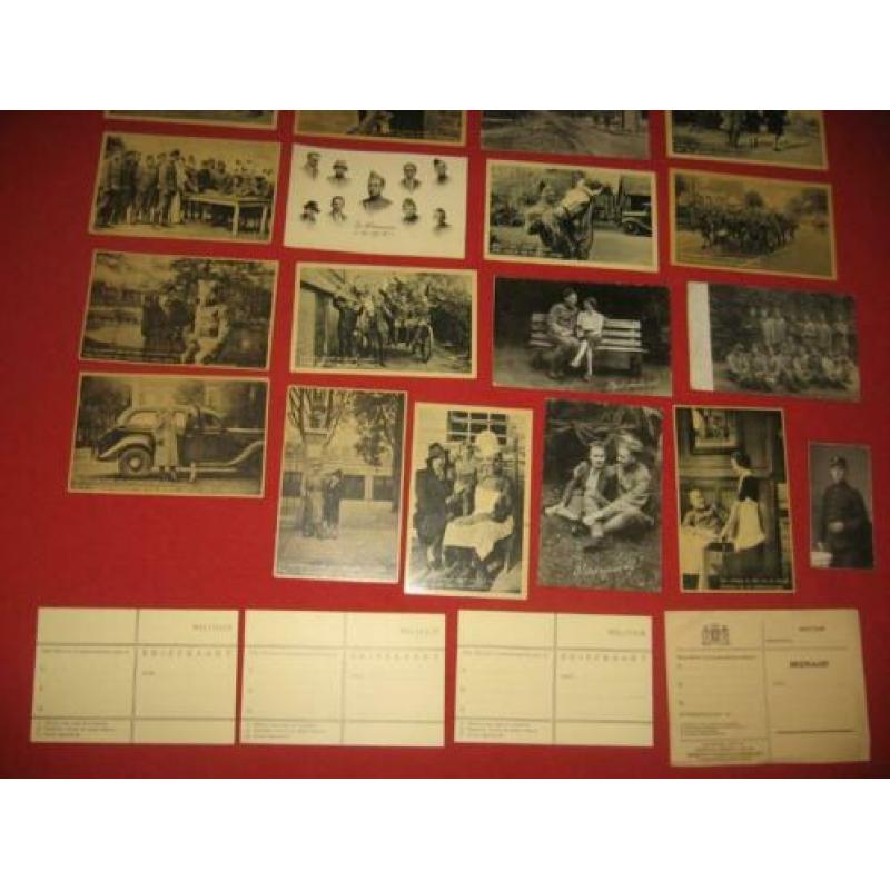 Nederlands Leger Ansichtkaarten 2eWO mobilisatie 1940/45