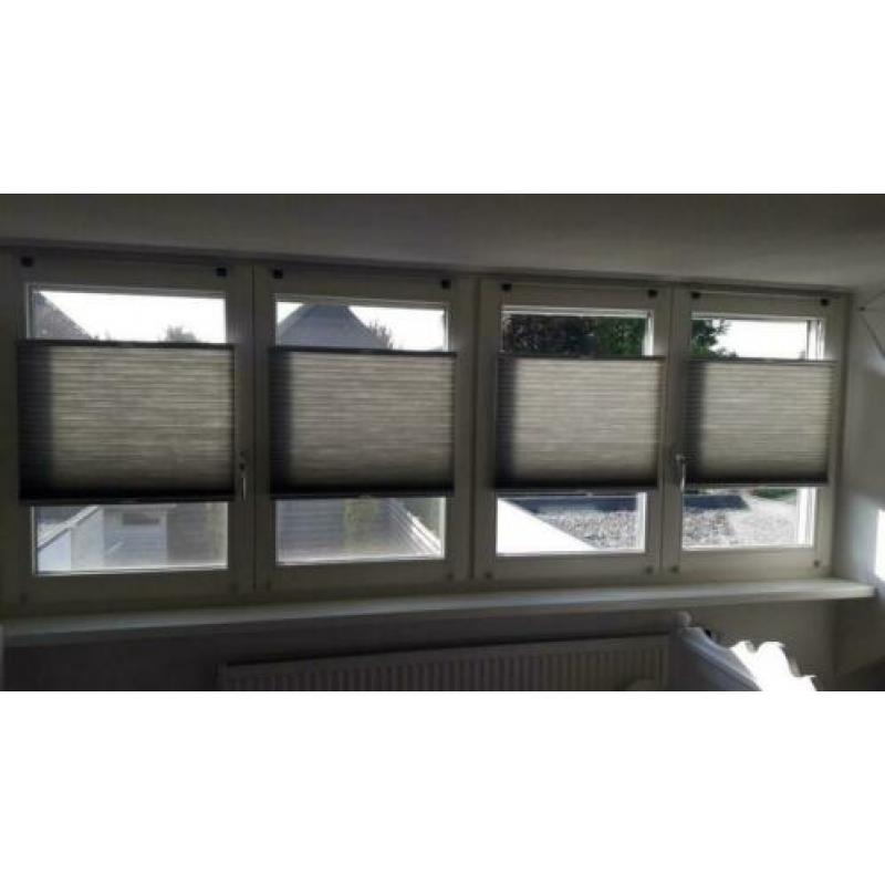 Luxaflex Plissés Duettes, kleur 2-zijdig grijs