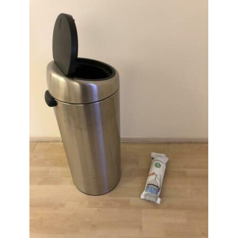 Brabantia Touch Bin 30 L zgan incl vuilniszakken