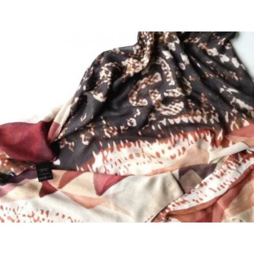 Prachtige EXPRESSO sjaal, mooie kleuren!