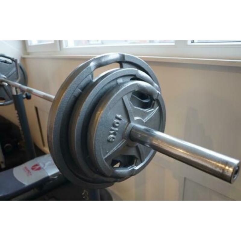Leuke bankdrukset met 117,5kg halters + 20kg olympische stan