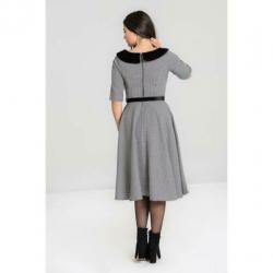 Hell Bunny Jackson Houndstooth pin up jurk maat S