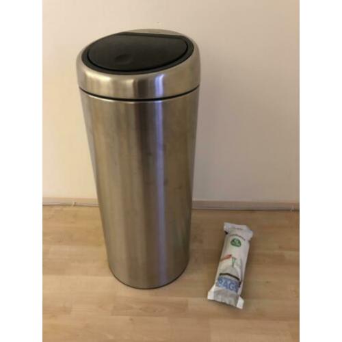Brabantia Touch Bin 30 L zgan incl vuilniszakken