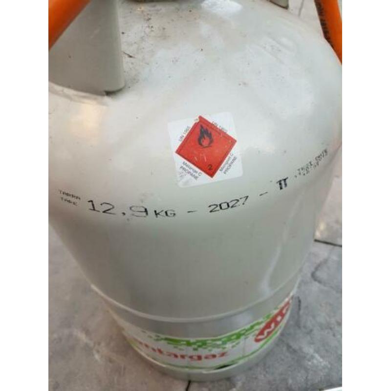 Gasfles met gasbrander te koop