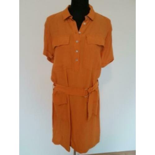 Jurk83 - NIEUWE okergele jurk maat 3=L (1)