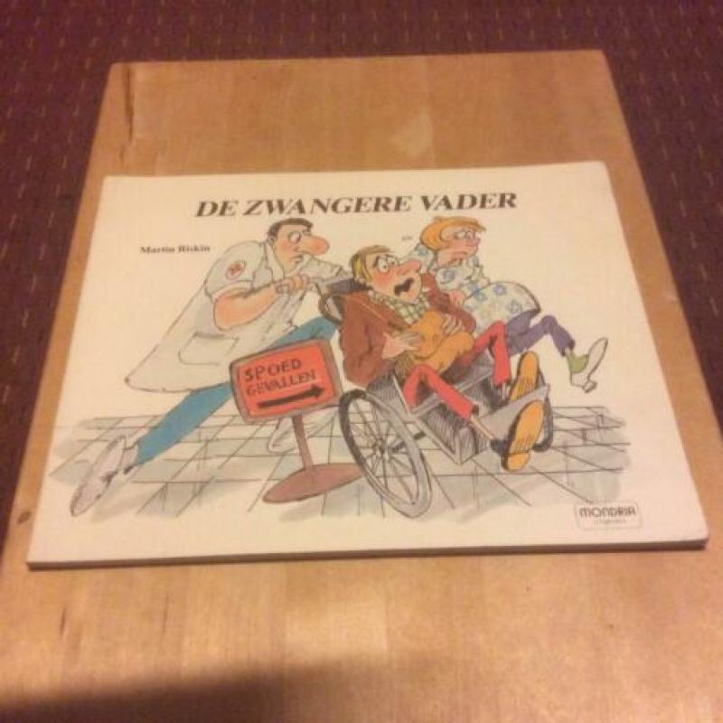 Humor Cartoon -zwangere vader , 9 maanden en paar minuutjes