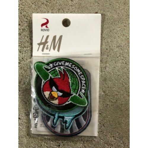Nieuw! 3 Strijklabels angry birds H&M