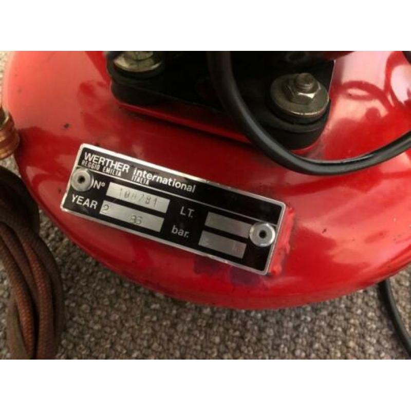 Werther geluidsarme airbrush compressor (25 l/min)
