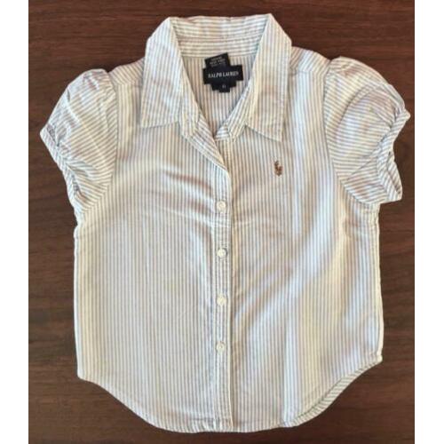 Ralph Lauren blousje maat 6 (ongeveer 122) korte mouw