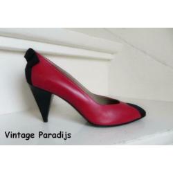 2149 VINTAGE Sergio Rossi exclusieve rode sexy pumps 37 38