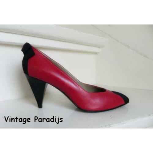 2149 VINTAGE Sergio Rossi exclusieve rode sexy pumps 37 38