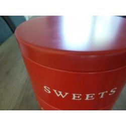 Luxe Rode Stapelblik voor Sweets,cookies & this and that