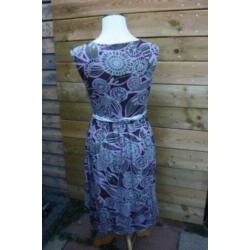 Overslagjurk bruin lila La Redoute mt 36-38