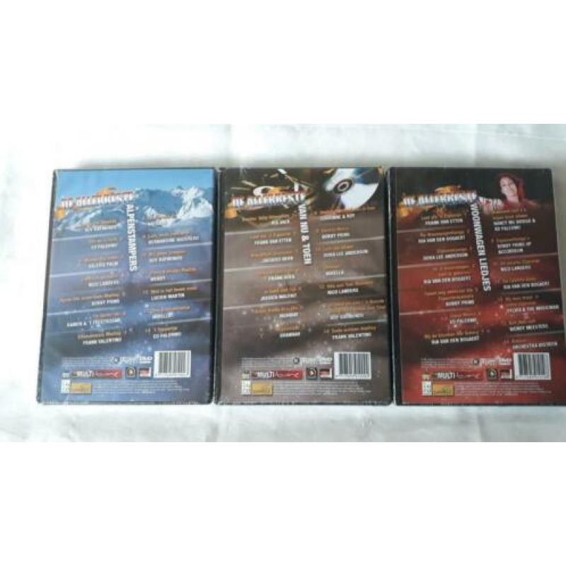 9 Nederlandstalige muziek dvd's nieuw in plastic