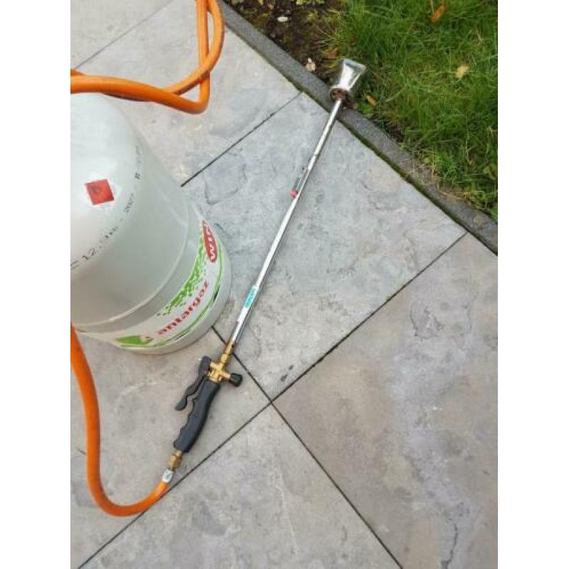 Gasfles met gasbrander te koop