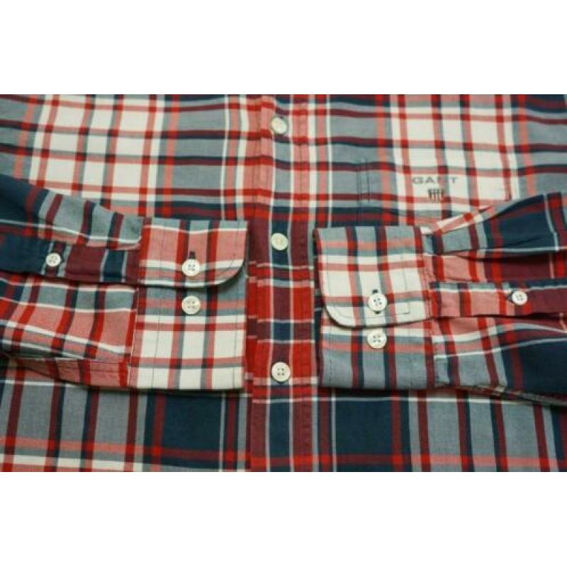 Gant ruit overhemd / shirt maat M