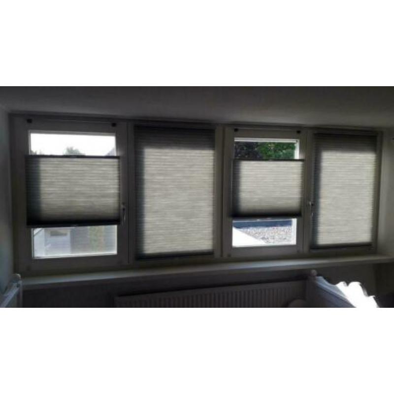 Luxaflex Plissés Duettes, kleur 2-zijdig grijs