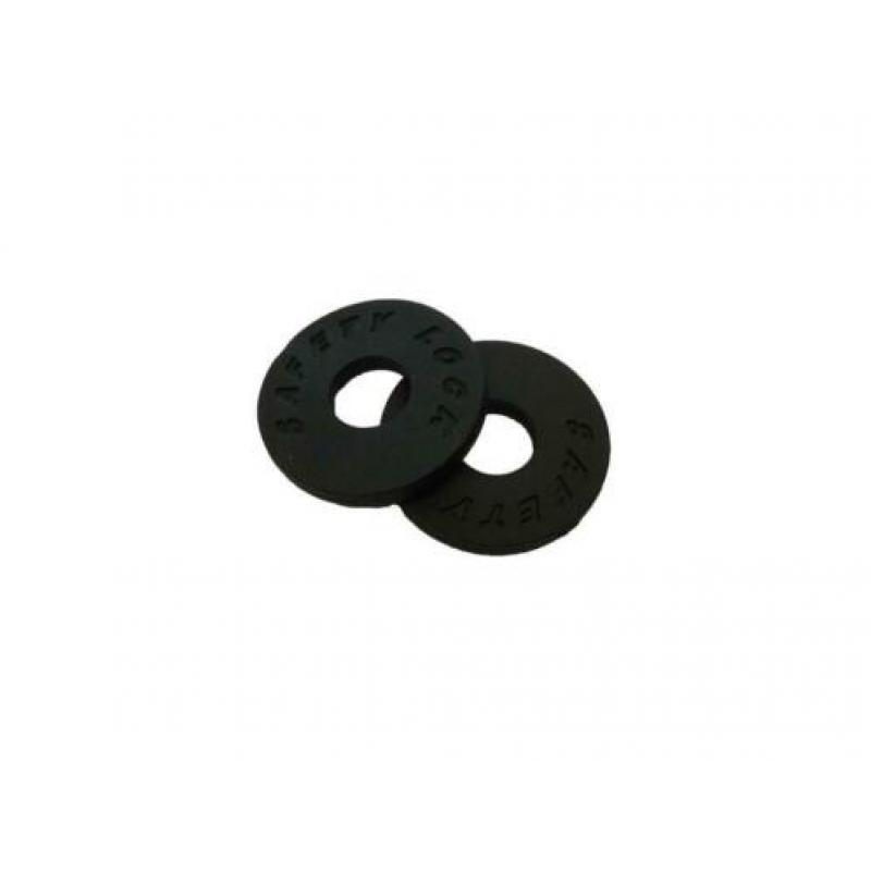 2 pcs Elektrische Gitaar strap locks rubber zwart