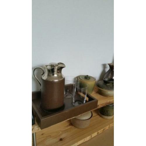 Dienblad thermoskan glazen Villeroy &Boch leer.