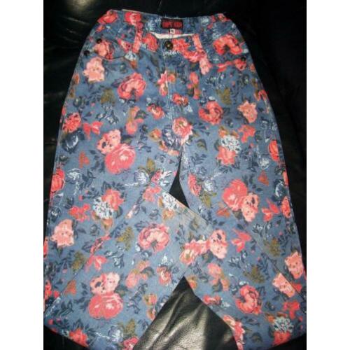 Gebloemde SPIJKERBROEK