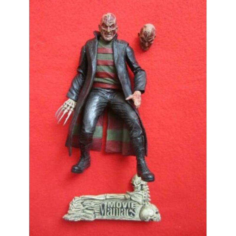 Figuur; Movie Maniacs Freddy, Jason, Leatherface, Crow, Ash