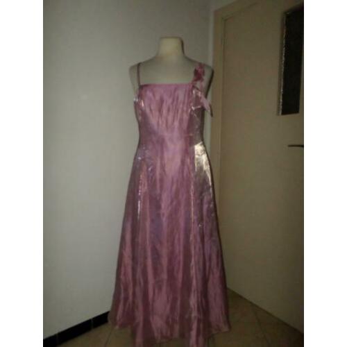 Début galajurk / avondjurk / trouwjurk in roze organza