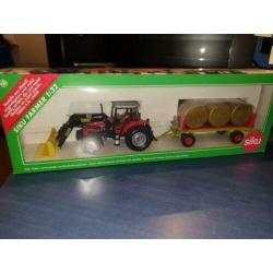 Massey Ferguson 4270 frontlader balenaanhanger Siku 3955 :