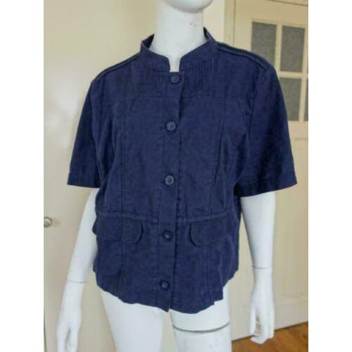 2750 Linnen/katoenen jasje blazer MISS ETAM; Mt=46 Nieuwsta