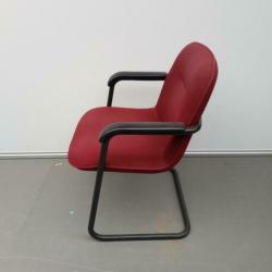 AHREND CIRKEL 5484 vergaderstoelen - rood - set 4 stuks