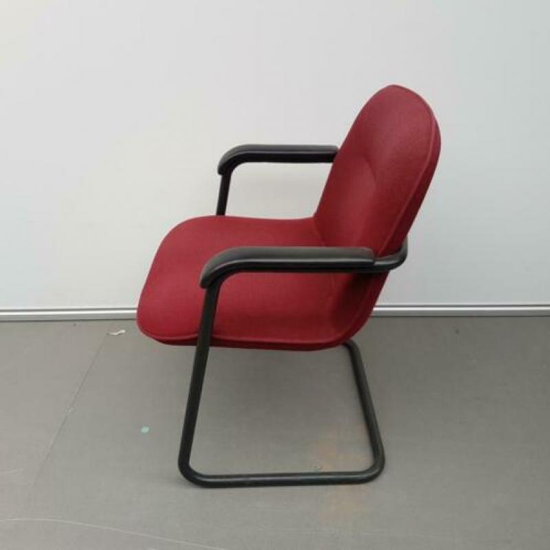 AHREND CIRKEL 5484 vergaderstoelen - rood - set 4 stuks