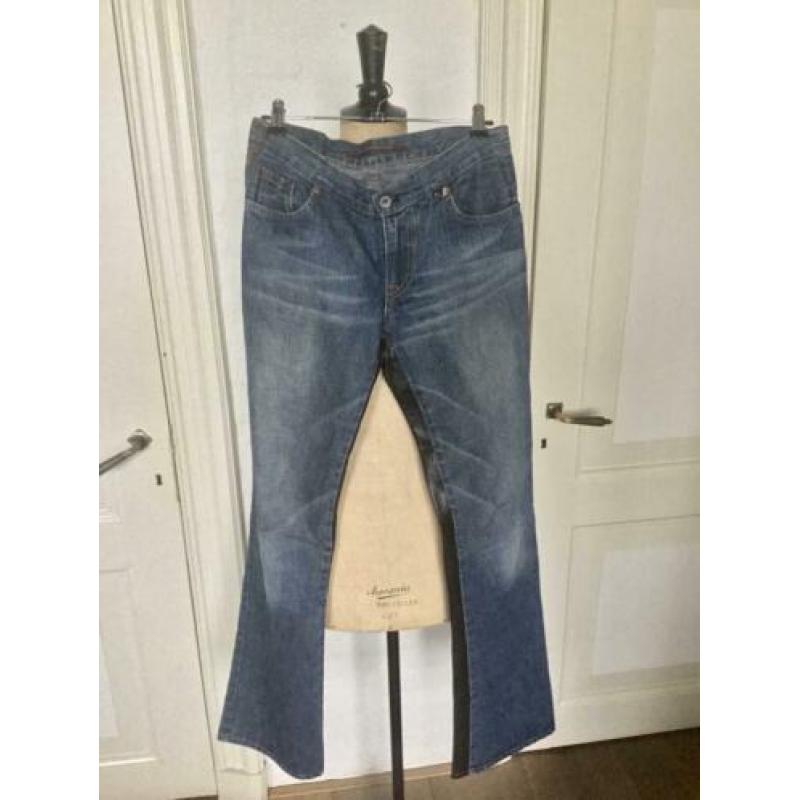 Nolita NYC jeans met kunstleer (PU, skai)