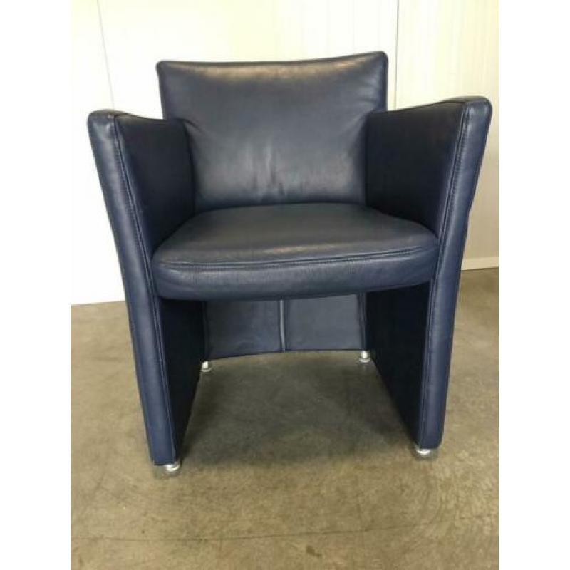 4 Zacht lederen eetkamer stoelen