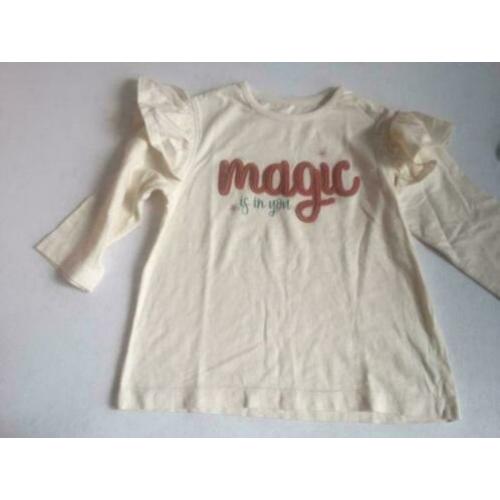 Beige meisje longsleeves, maat: 122