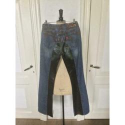 Nolita NYC jeans met kunstleer (PU, skai)