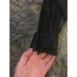 Zara imitatie leer broek zwart stoer l 42 zgan