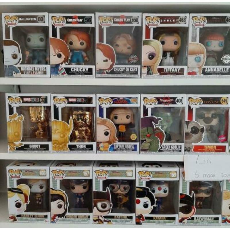 Funko Pop Groot Marvel Bombshells Thor Horror Chucky Nun