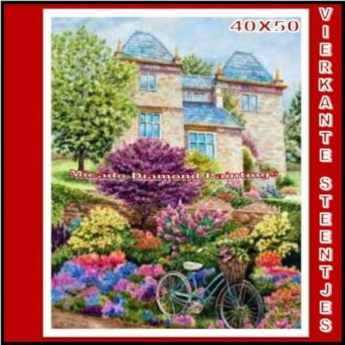 Full-Volledig ¦ Diamond Painting Villa-Tuin 40*50