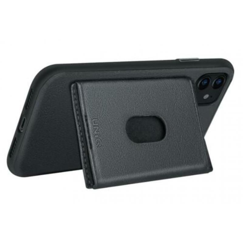 Apple Iphone11 leder Telefoonhoesje zwart met pasje houder