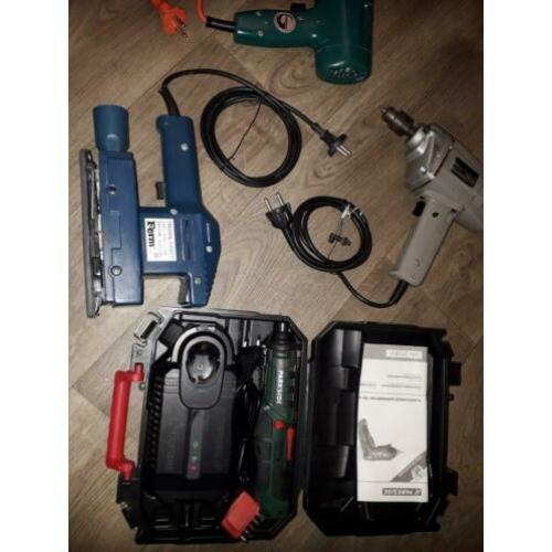 Boormachine,schuurmachine,schroefmachine 4 stuks