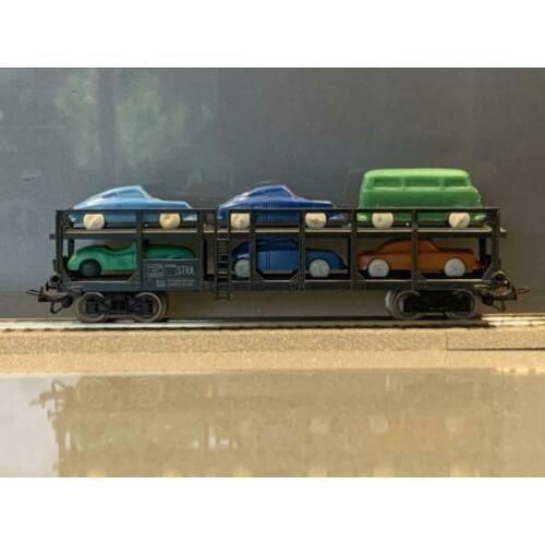 Jouef auto transporter met 6 autootjes