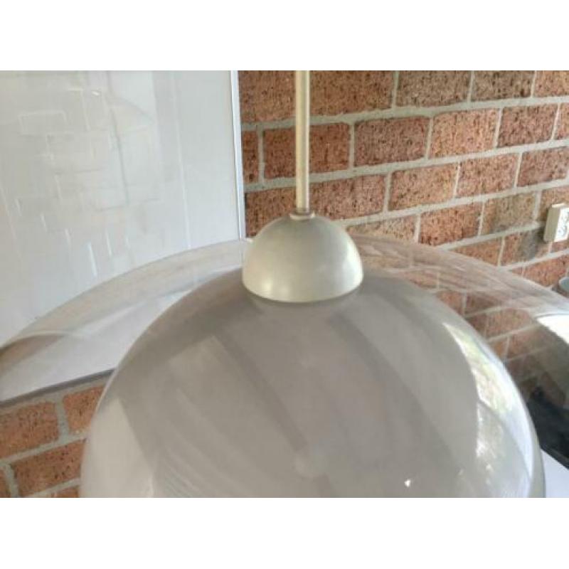 Retro vintage hanglamp plexi en aluminium