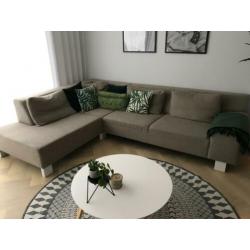 Taupe hoekbank TEAB