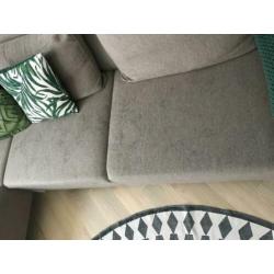 Taupe hoekbank TEAB