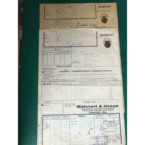 Originele vrachtbrieven wo2 ww2