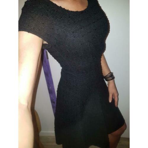 Zwarte jurk glitter kerst