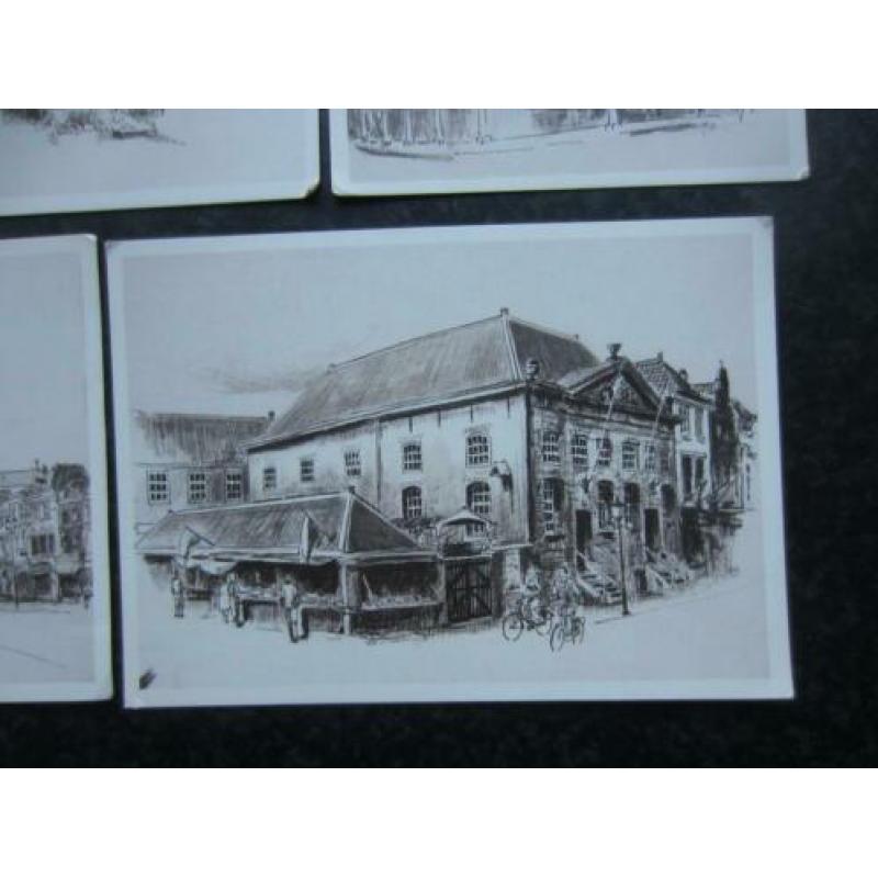 DELFT 5 kaarten tekening Marius Jansen Grootformaat