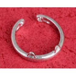 Ring met poezenoren - maat 15 t/m 20