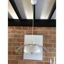 Retro vintage hanglamp plexi en aluminium